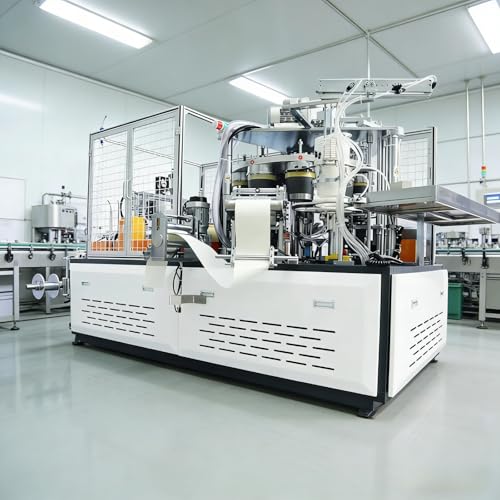 Heavy Duty Paper Cup Machine - High Speed 150pcs/min Automated Forming Equipment - Double Wall and Single Wall Compatible Industrial Cup Production System