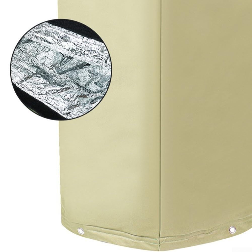 IBC Tankabdeckung, strapazierfähig, wasserdicht, Outdoor-Schutz für 1000 l, winddicht, UV-beständig, Gartenlagerung, 120 x 100 x 116 cm (Φ70 x 110 cm)