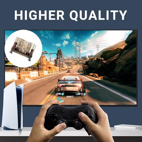 Image of PAOBTEIY 2pcs HDMI Port Replacement for Playstation 5 With 10-in-1 Kits, HDMI Display Socket Connector Jack for Sony PS5. [playstation 5]