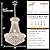 Homeooze 12 - Light Unique Empire Crystal Chandelier for Foyer Entrance Living Room Dining Room Bedroom Entryway Chrome Finish