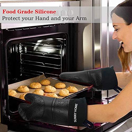 (40 OFF Coupon) Extra Long Silicone Oven Mitts 1 Pair 9.89