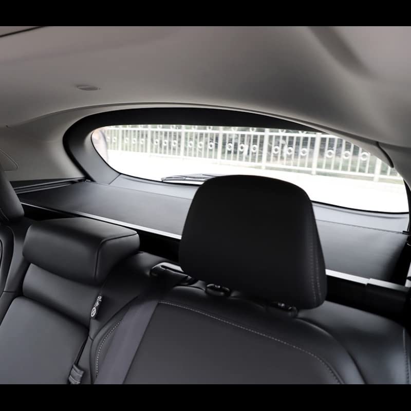 Cubre maletero retráctil para Infiniti QX50 2018-2019, protector negro de carga 8