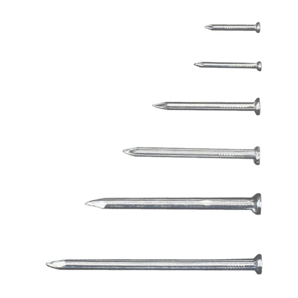 Clavo para mampostería de hormigón, Clavo de Cemento, Galvanizado, Grano Recto, Clavo de Cemento Duro,(4 Inches (About 40))
