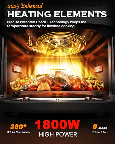 Pfas-free Air Fryer 2 Nuwave Brio Plus 6-in-1 Air Fryer, 7-Qt Large Capacity, 50°F–400°F Precise Temp Control, Non-Toxic PFAS-Free Nonstick, Air Fry, Bake, Roast, Toast, Dehydrate, Reheat, 100 Presets, Dishwasher Safe