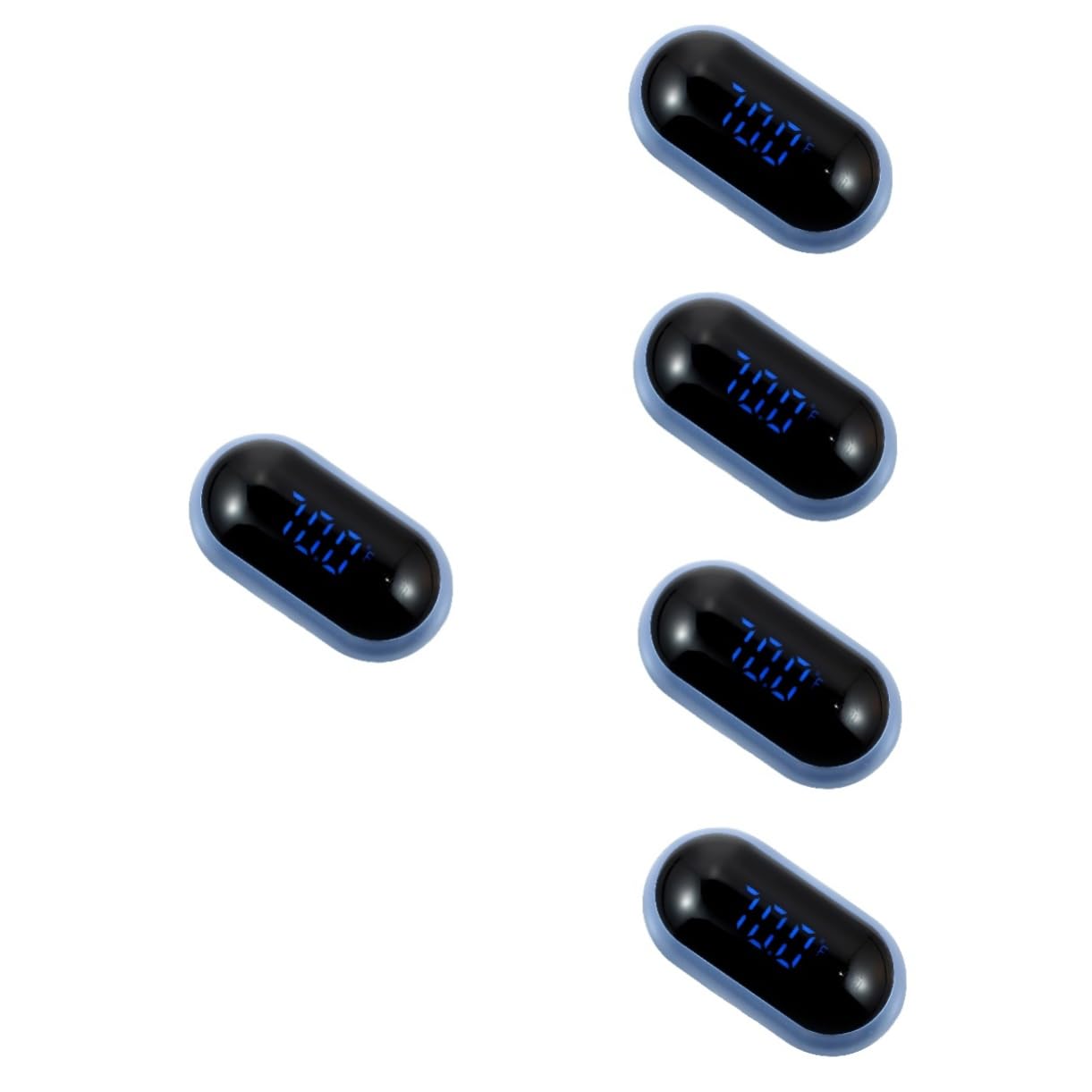 BESPORTBLE 5stücke Digitales Aquarium Thermometer Mit -anzeige Präzise Wassertemperaturmessung Für Aquarien Fische Und Reptilien Installieren Und Langlebig Für Zuhause