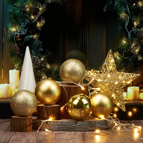 Estrella para árbol de Navidad Emopeak con 20 luces LED de bajo consumo e interiores 5