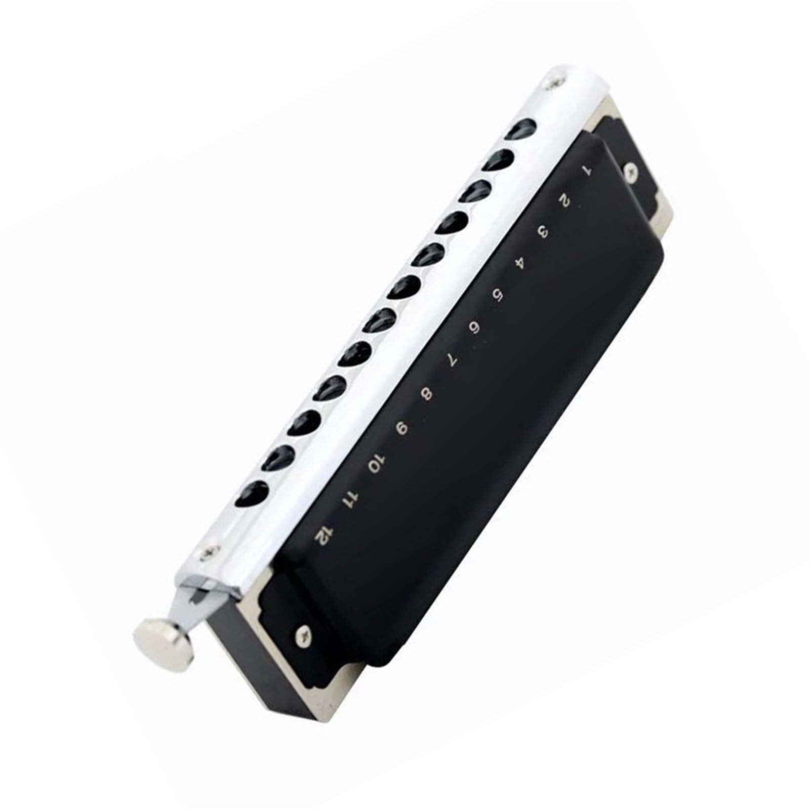 Harmonica Blues Harmonica Chromatique 12 Trous 48 Tons Clé De C | Harmonica chromatique 12 trous 48 tons clé de C pour joueur professionnel débutant