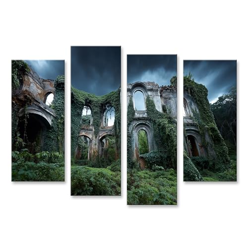 Tableau sur toile ruines mystiques : revez d'aventure dans votre salon