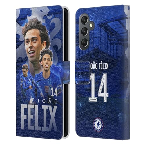 Protection Samsung Galaxy A25 5G Chelsea FC, étui portefeuille élégant en cuir
