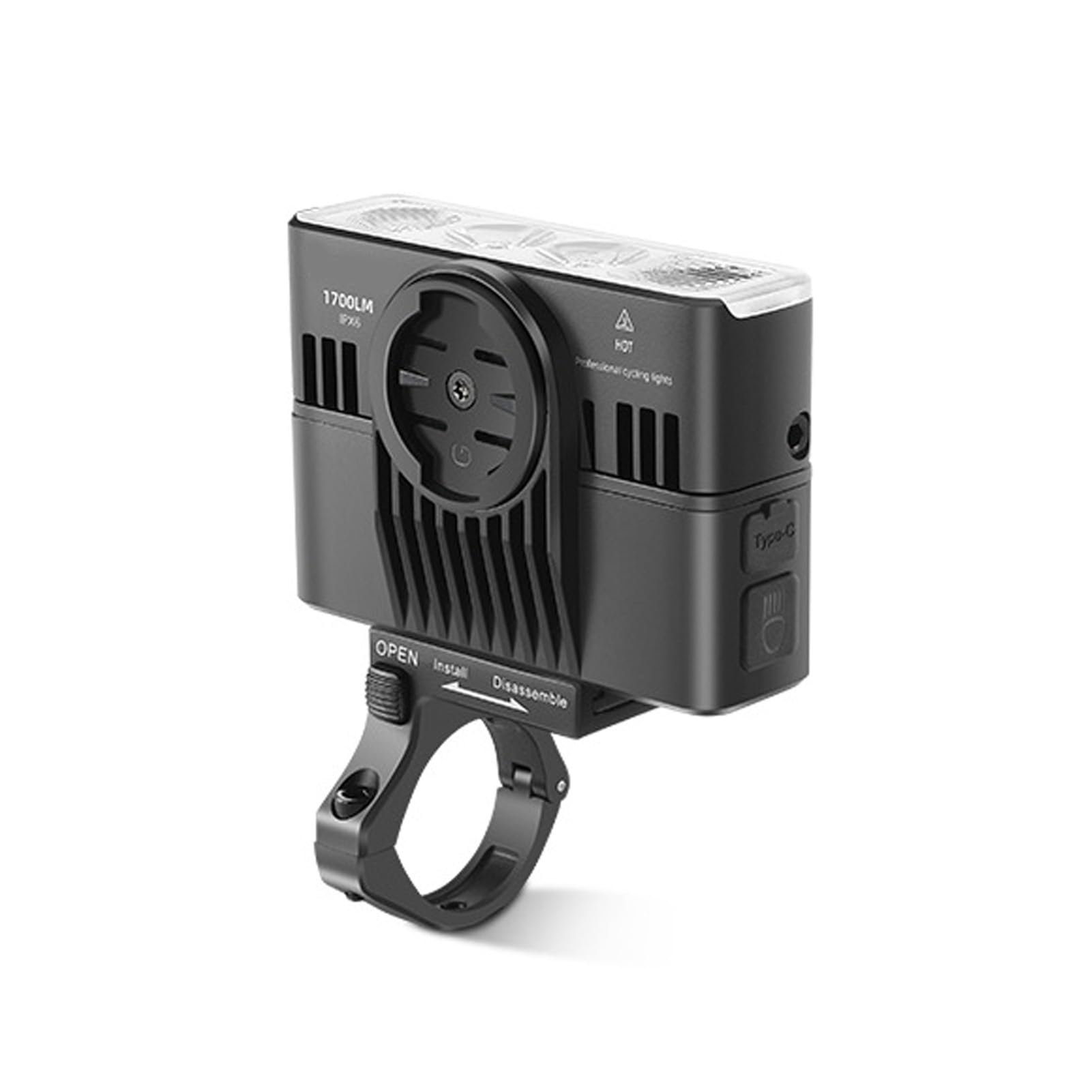 Luces de Bicicleta Recargables 1700LM Luces LED Superbrillantes para Bicicleta Antideslumbrantes Faros Delanteros para de Noche, Carretera, Montaña, Ciudad, Tipo Manillar, Aleación Aluminio,