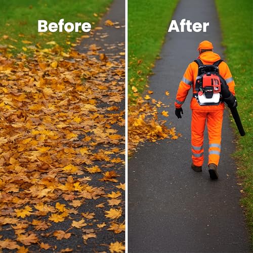 BU-KO 52CC Petrol Backpack Leaf Blower Safety Gear - Image 6
