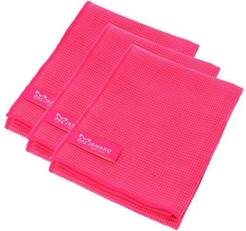 Jemako Droogdoek PINK (45 x 60) cm incl. Sinland fijnmazig wasnet (3)