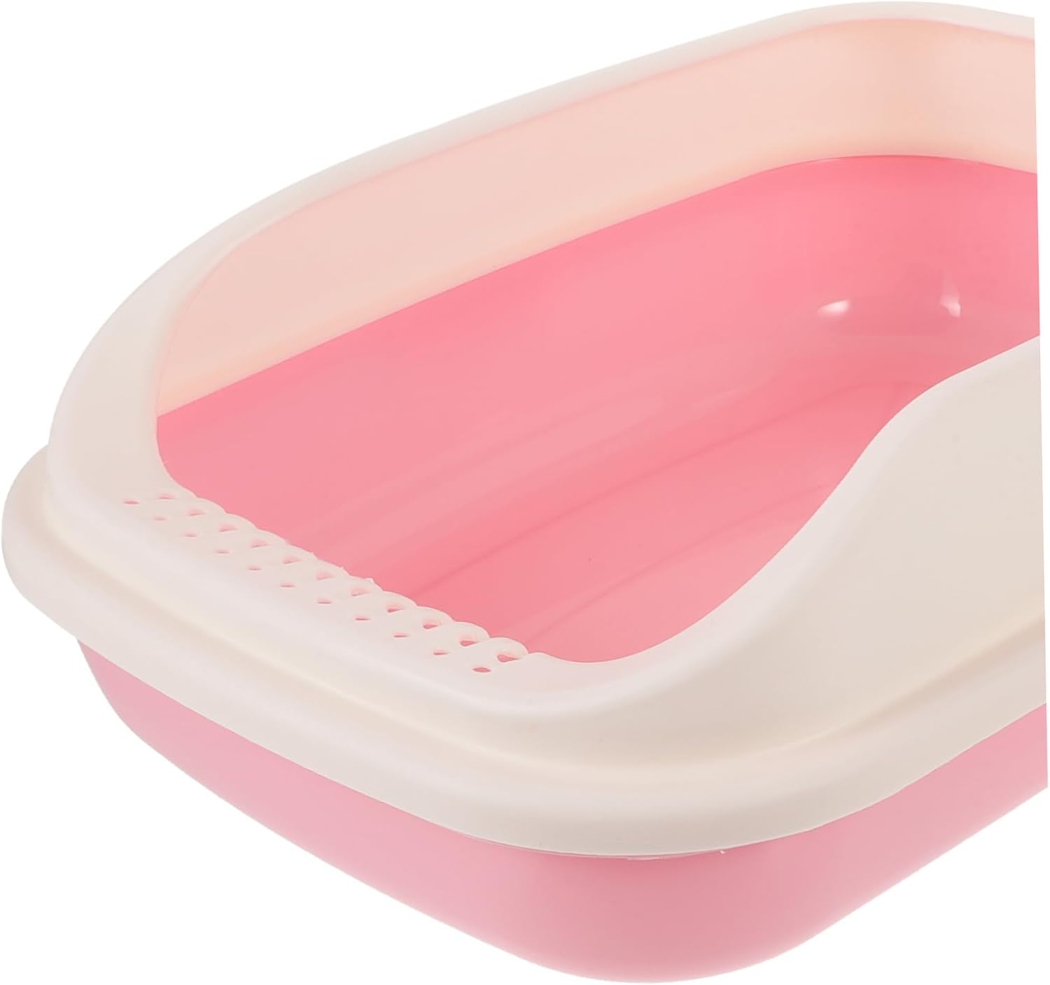 Mini Cat Litter Box with Lid Semi-Automatic Box for Kitten Enclosed Sifting Travel Litter Box Easy to