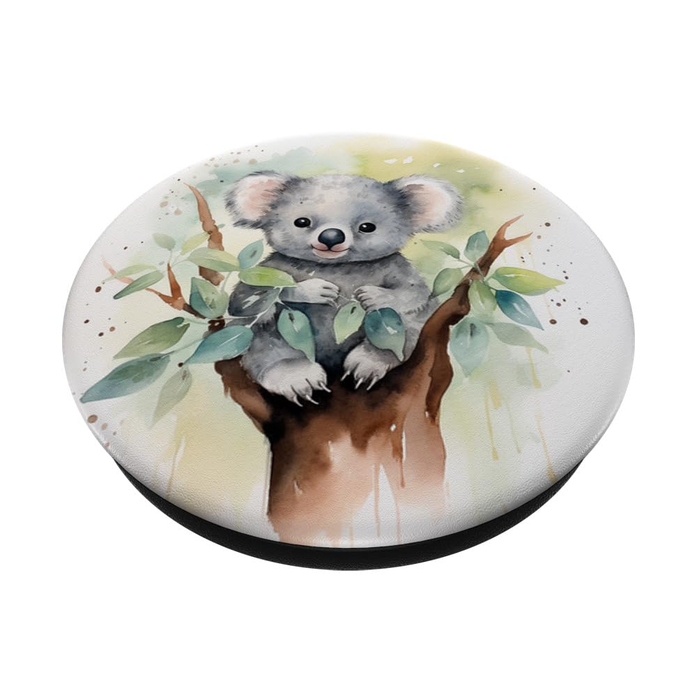Koala PopSocket Mit Austauschbarem PopGrip – Süßer Handyhalter & Griff Für Besseren Halt