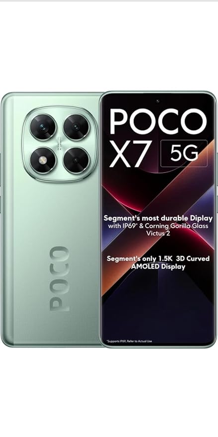 Poco X7 5G Glacier Green 8GB RAM 128GB ROM