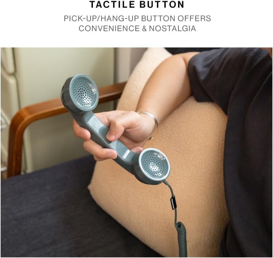 Miniatura 8 de Native Union Teléfono Pop  Auricular de teléfono retro con micrófono y altavoz, USB-C para iPhone, iPad, laptop, tableta, Samsung S25, Flip 7, Fold