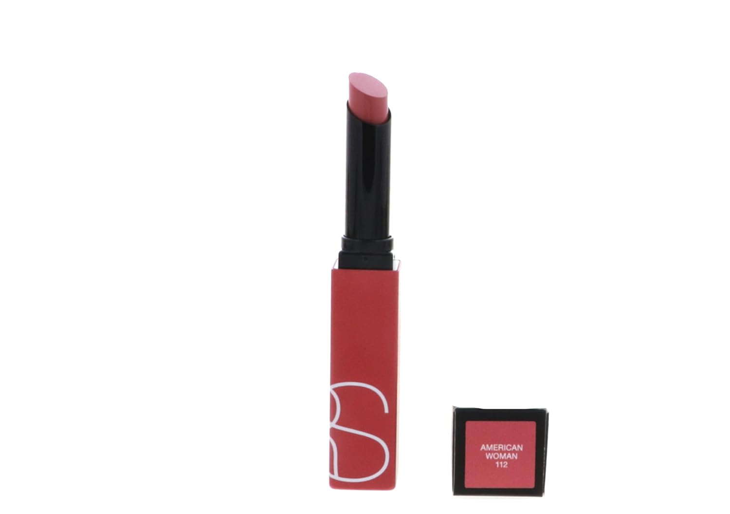 NARS Powermatte Lipstick, American Woman 112, Full Size 0.05 Ounces, Red