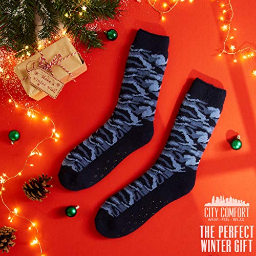 Mens Slipper Socks, Thick Warm Non Slip Bed Socks - Gifts for Men2