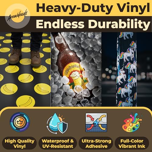 Custom Stickers – Upload Your Logo – Waterproof Vinyl, Any Shape/Size (Die-Cut or Kiss-Cut) – Business Branding & Packaging Labels – Bulk Packs 20–1000 – Full-Color, UV-Resistant