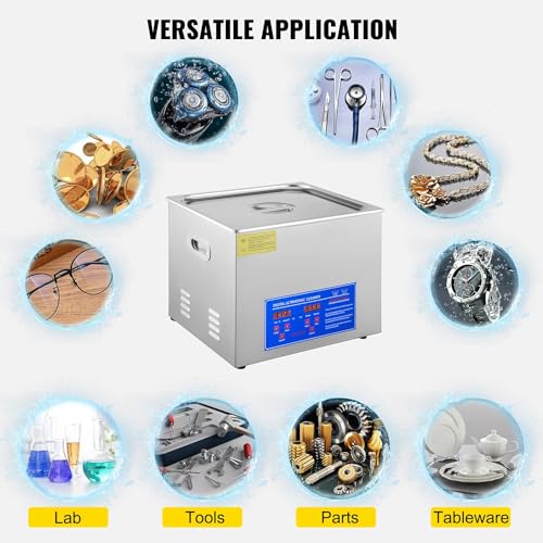Vevor ULTRASONIC CLEANER 15L 15L Ultrasonic Cleaner With Digital Timer&Heater Professional Ultrasonic Cleaner 40Khz Advanced Ultrasonic Cleaner 110V thumb #4