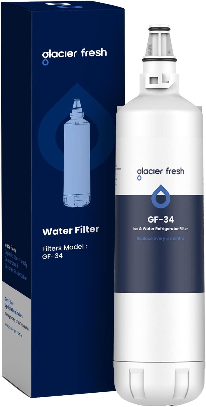 GLACIER FRESH 7012333 Ice Maker Water Filter, Compatible with SubZero 7012333 Water Filter, UC