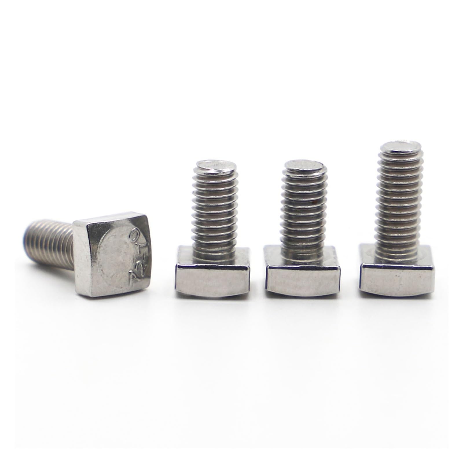 WEKONUMEX Square Head Bolts Screws, 304 Stainless Steel Square Head Bolts M5 M6 M8 8-80mm(M8 2pcs,70mm)