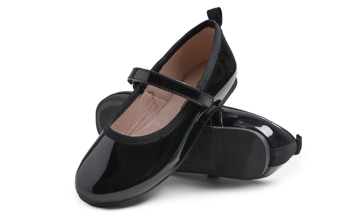 Feversole Kids Filles Mary Jane Strap Chaussures Plates Ballerines Princesse Chaussures Plates Chaussures d'école Plates À Bride