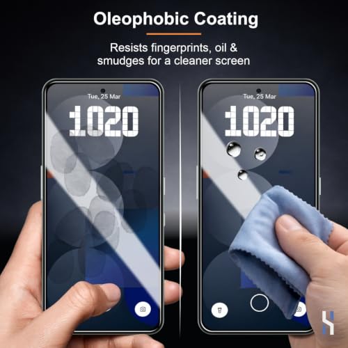 Image of Tempered Glass for Nothing Phone 3A Lite | CMF 2 Phone Pro Military Grade 9H Screen Guard, Anti-Scratch, Shatterproof, Edge-to-Edge Full Coverage - Black Border