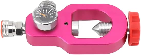 Kegs Kegging, CO2 Filling Cylinder Adapter Stainless Steel Aluminum Alloy Good Sealing Precise CO2 Filling Test Valve Pressure Washer Quick Connect CO2 Tank Test Valve CO2 Tank