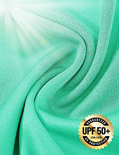 Rdruko Men's Outdoor Hiking Shirts Long Sleeve Upf 50+ Sun Protection Dry Fit Lightweight Sports Shirts(Mint Green, Us Xl) #TOP2