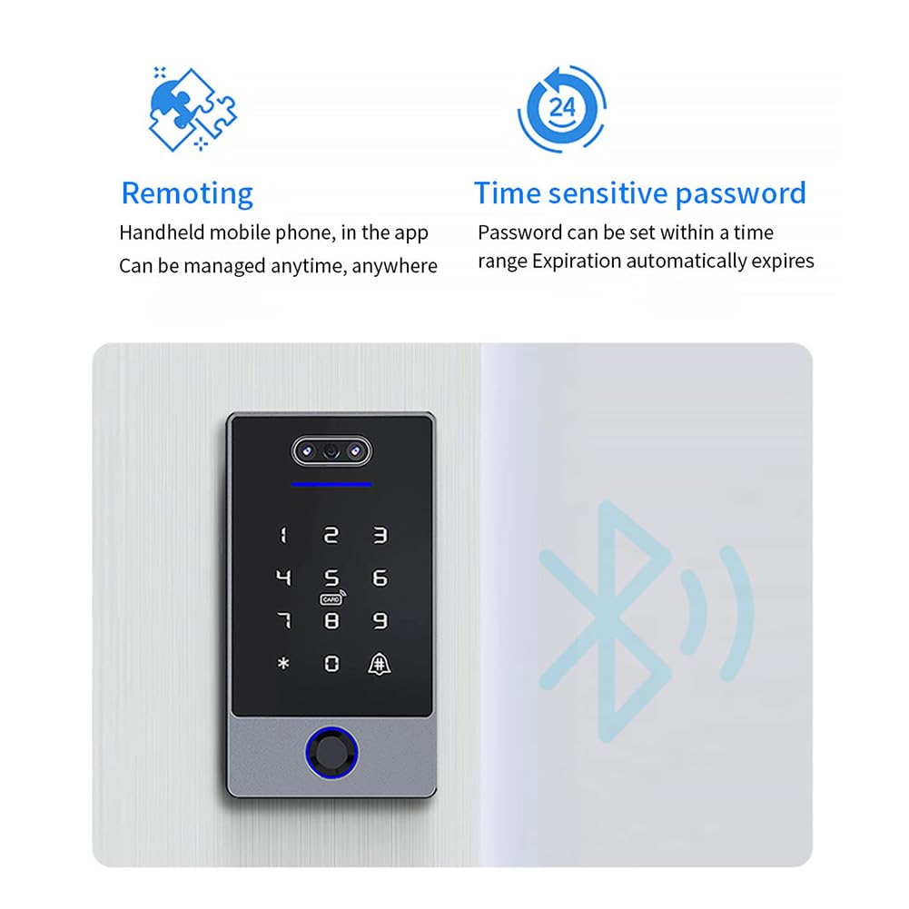 TTLock Tastiera di Controllo Accessi con Riconoscimento Facciale Controller di Accesso Autonomo Impermeabile per Impronte Digitali per Serratura-B