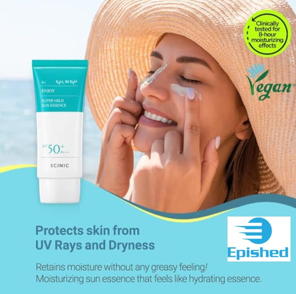 SCINIC Enjoy Super Mild Sun Essence SPF50+ PA++++ 50ml - Image 3