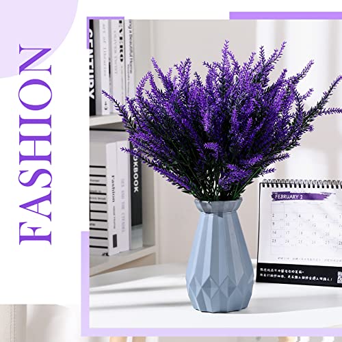 40 Bundles Artificial Plastic Lavender Fake Plants Wedding Bridal Bouquet Faux Lavender Flowers Lifelike Fake Purple Flowers Lavender Branches For Home Table Centerpieces Arrangements Decor #TOP3