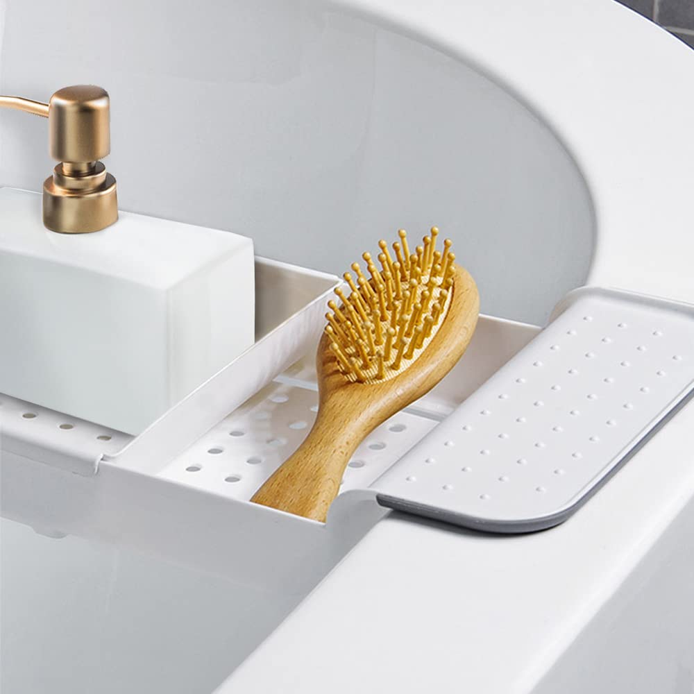 Nowoczesny dozownik mydła z matową złotą pompką do łazienki, 390 ml ceramiczny prostokątny dozownik balsamu, dozownik mydła do naczyń wielokrotnego napełniania (biały)