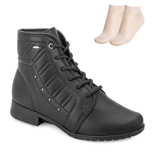 Bota Dakota G9552 Coturno Salto Baixo Tratorado Amarrar Feminino