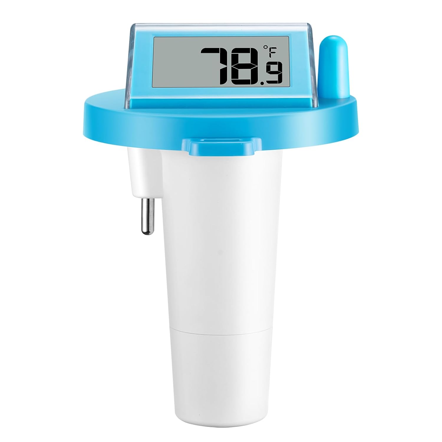 Pool Thermometer Floating Easy to Read Solar Digital Pool Thermometer with Large LCD Display, IPX8 Waterproof for Pool, Hot Tub, Pond and Ice Bath
