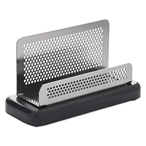 Rolodex Distinctions Business Card Holder, Capacity 50 Cards of 2.25 x 4 Inches, Black (E23578)