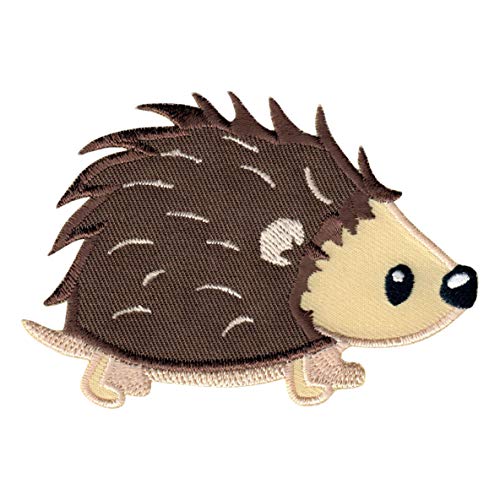 PatchMommy Patch Écusson Brodé Thermocollant en Forme de Hérisson - Pièce Brodée à Coudre ou Coller au fer à Repasser pour Enfant et Bébé Cover