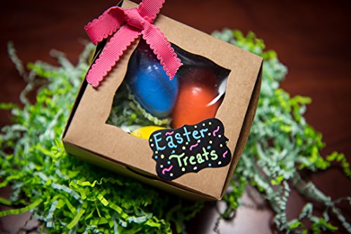 Small Brown Bakery/Pastry Boxes - 10 Pack 4X4X2.5" Gift Box For Weddings/Holidays/Party Favors/Birthdays/Desserts, Cookie Boxes With Window, Bonus Labels #TOP6