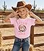 Ritatte Toddler Western Cowgirl Shirt Kids Let's Go Girls T-Shirt Long Live Cowgirls Rodeo Graphic Short Sleeve Tees Top 2-9Y(Pink-Let's go Girls,6-7T(130))