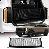Volcaner Cargo Net for All-New Kia Telluride 2027 Accessories,Rear Trunk Cargo Net Stretchable Organizer Elastic Mesh Net Compatible with Kia Telluride Accessories Envelop Trunk Net