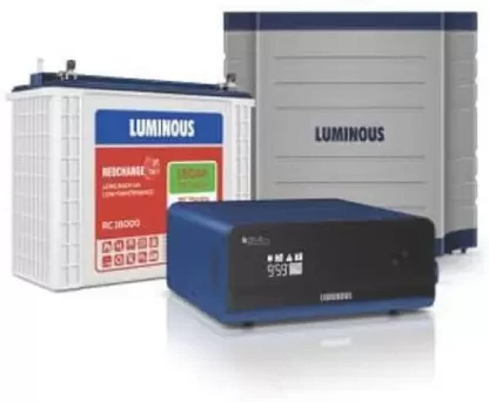 Luminous Zelio 1100 Inverter with RC18000 Tubular Battery Tubular Inverter Battery (150 ah) Tubular Inverter Battery (150)-image-1