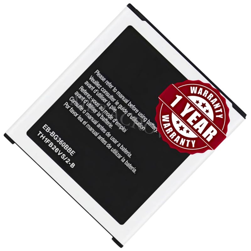 Image of Original EB-BG360CBN Battery Compatible with Samsung Galaxy J2 (2015) | J2 (2017) (SM-J200F /SM-J200G) | Galaxy Core Prime (SM-G360F /SM-G361F) - (2000mAh) - 1 Year Warranty BC45