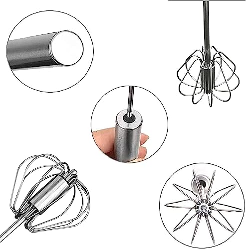Premium 10 Inch Stainless Steel Egg Whisk for Baking, Cooking, Whisking, Beating, Stirring - Image 3