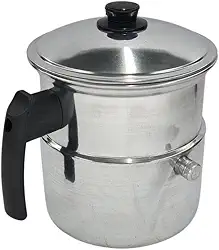 Leiteira, Fervedor de Leite com Apito 2,0L em alumínio polido