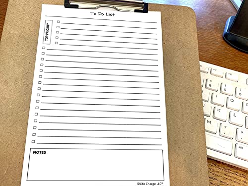 To Do List Notepads (2 Pack, 50 Pages Each) Planner Pads. Todo Checklist W/Priority & Note Sections. Organize & Track Projects, Clients Or Daily Tasks. 5.5 X 8.5, A5 Sheets. Made In The Usa. #TOP5