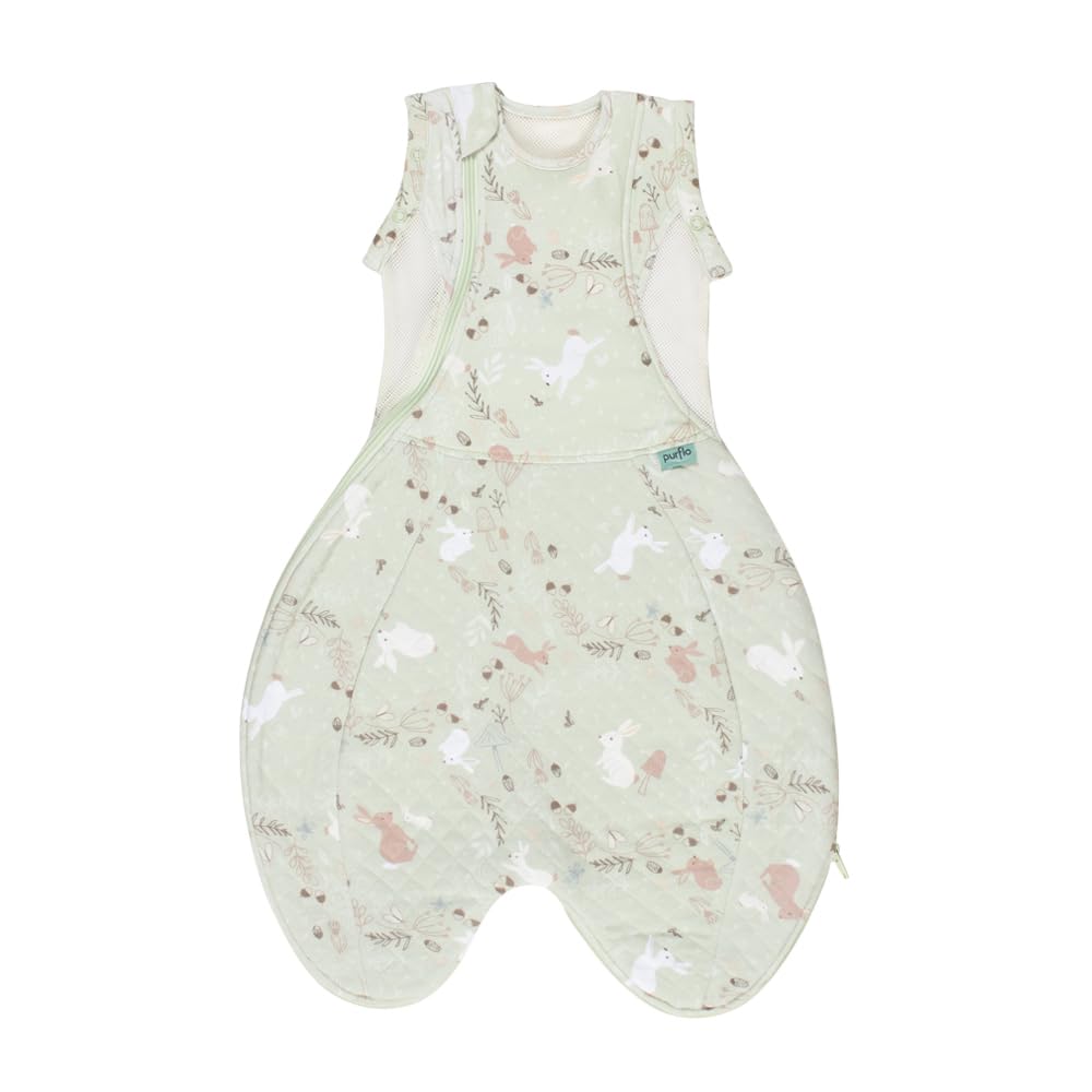PurFlo Swaddle to Sleep Bag, All-Season 2.5 Tog Sleeping Bag, 0-4 Months
