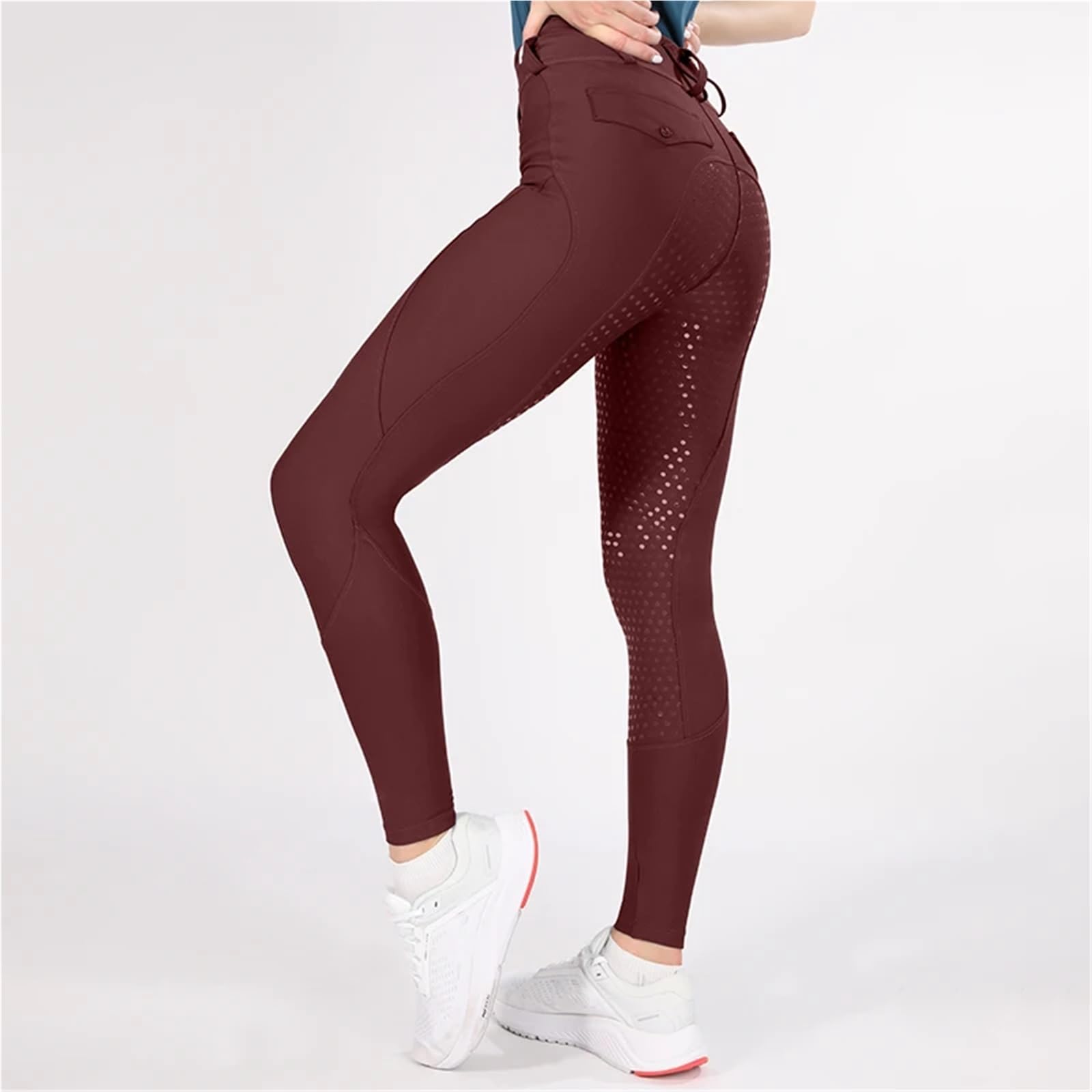 Pantalones De Montar A Caballo Mallas de Montar Silicona con Agarre Completo for Mujer, Pantalones a Caballo, Ropa Ecuestre para EquitacióN
