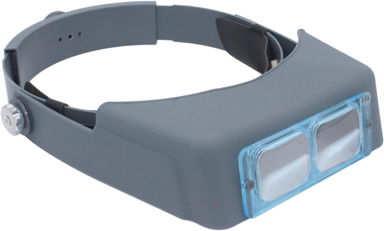 asdchZen Headband Magnifier With 2 Led Light,Handsfree Optical Binocular Magnifying Glasses With 4 Detachable Lenses,For Reading,Electronic Repair,Jewelry