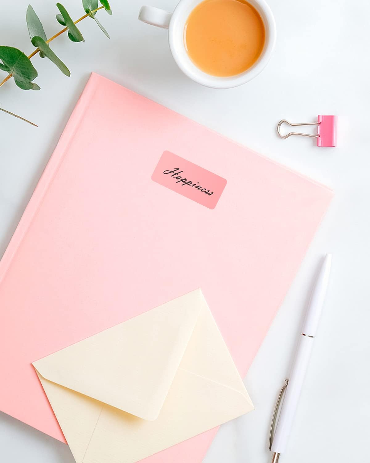 POLONO 2.25”x1.25” Direct Thermal Label, Perforated Sticker Labels for Address, Barcodes, Adhesive Multipurpose Labels Compatible with PL70E Label Printers (1000 Labels, Pink) - Image 8